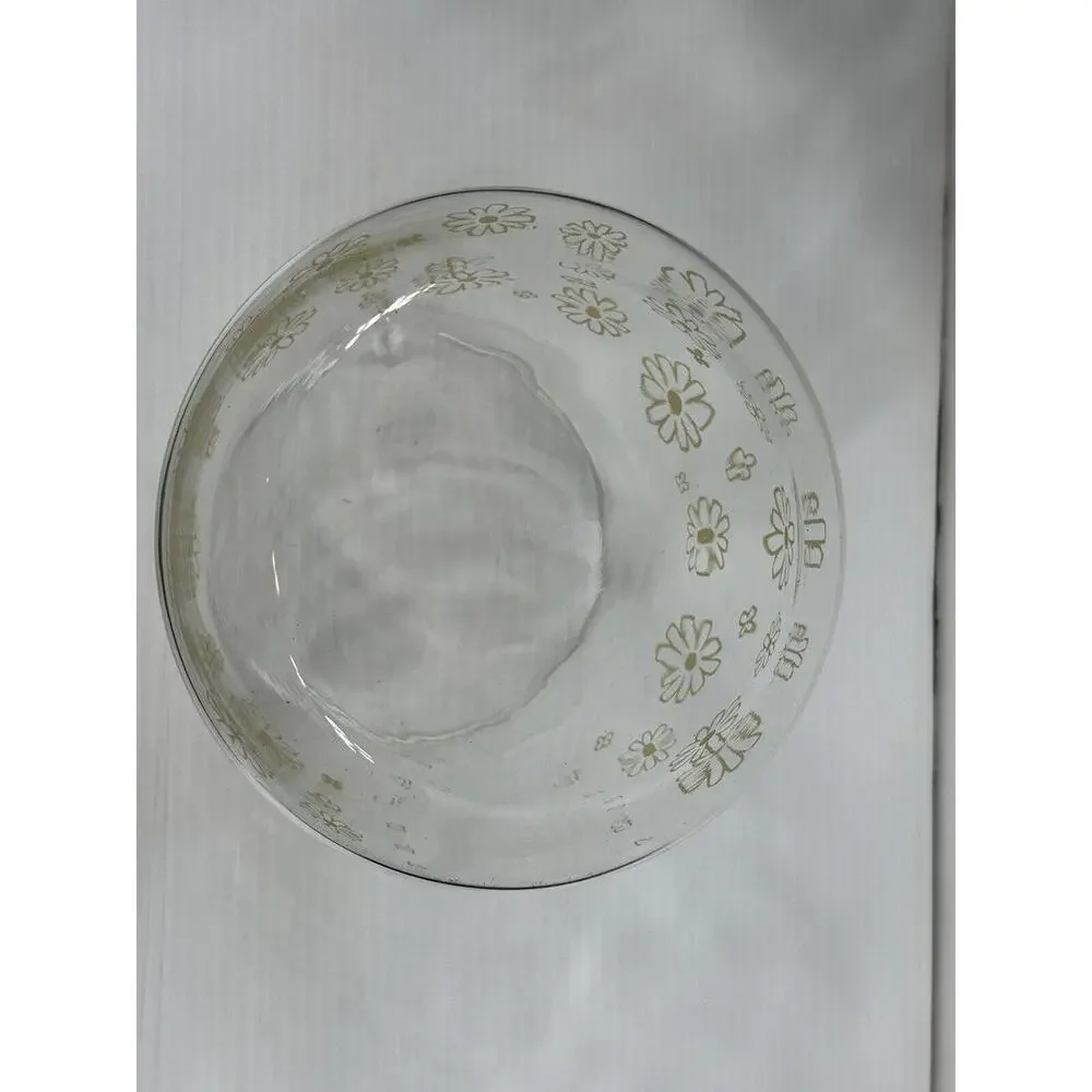 Vintage Sunbeam 1970s Glass Coffee 10‎ Cup Replacement Pot Flowers Hippie BOHO
